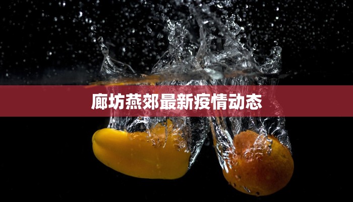 廊坊燕郊最新疫情动态