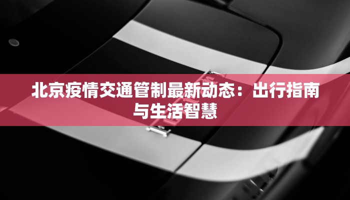 北京疫情交通管制最新动态：出行指南与生活智慧