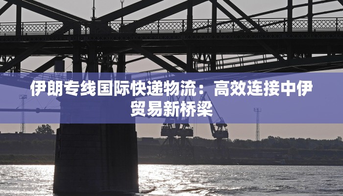 伊朗专线国际快递物流：高效连接中伊贸易新桥梁