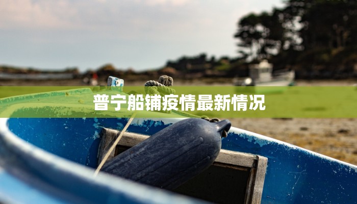 普宁船铺疫情最新情况