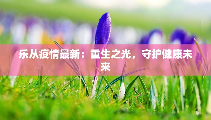 乐从疫情最新：重生之光，守护健康未来