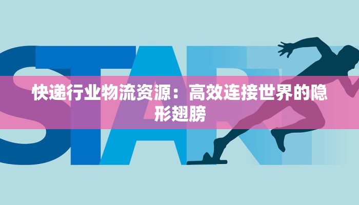 快递行业物流资源：高效连接世界的隐形翅膀