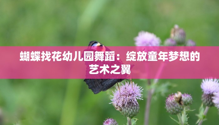 蝴蝶找花幼儿园舞蹈：绽放童年梦想的艺术之翼