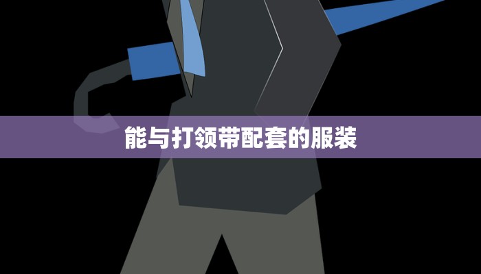 能与打领带配套的服装 能与打领带配套的服装