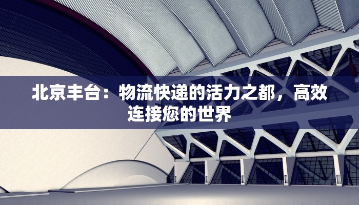 北京丰台：物流快递的活力之都，高效连接您的世界